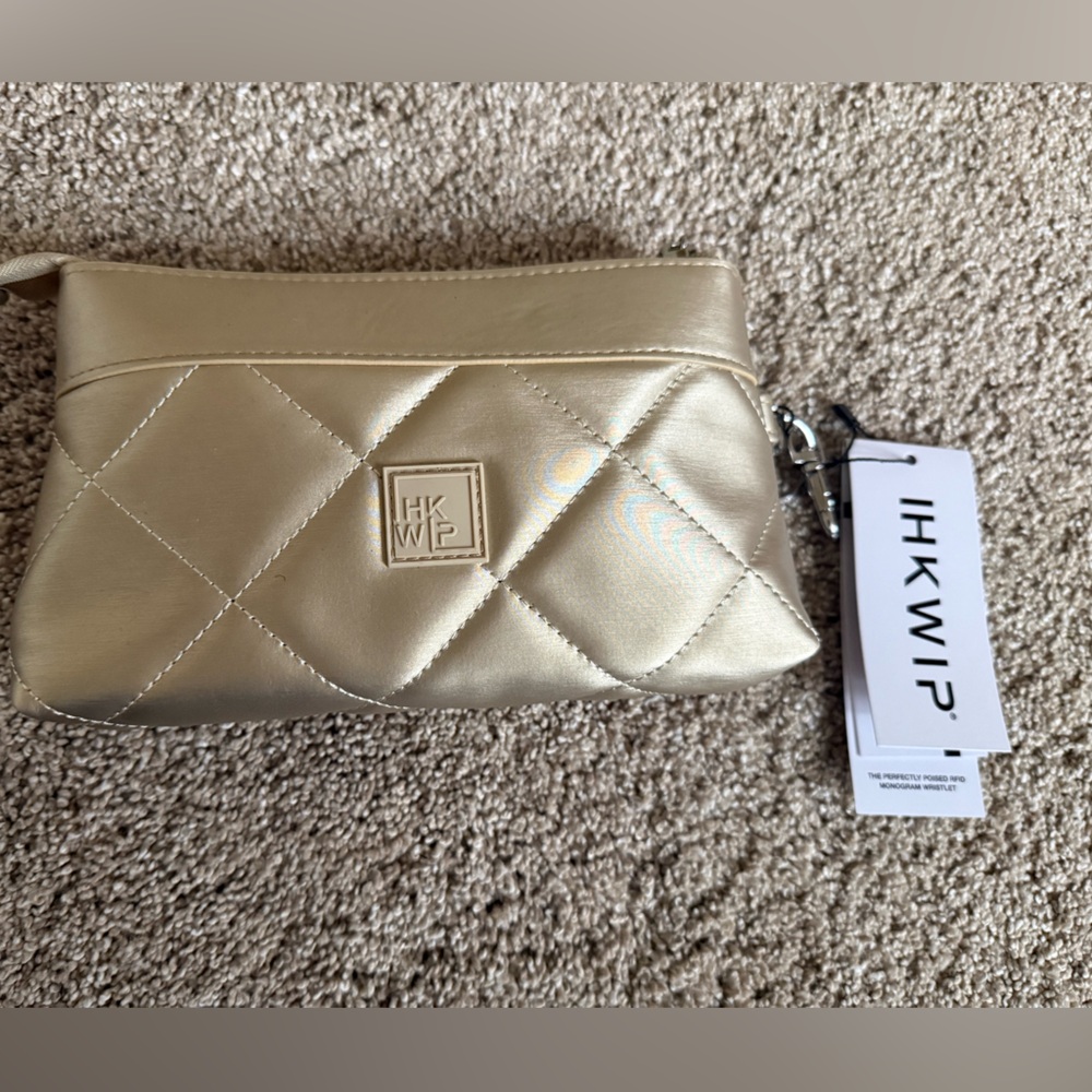 Gold Quilted Clutch